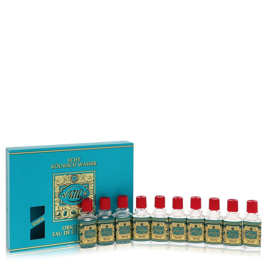 4711 by 4711 Gift Set -- Includes Ten (10) Travel size Eau De Cologne .10 oz  in a gift box for Men